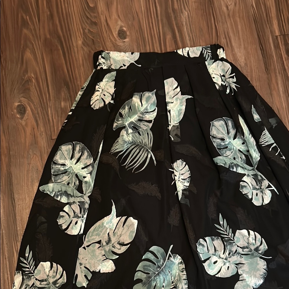 Tropical Black Skirt